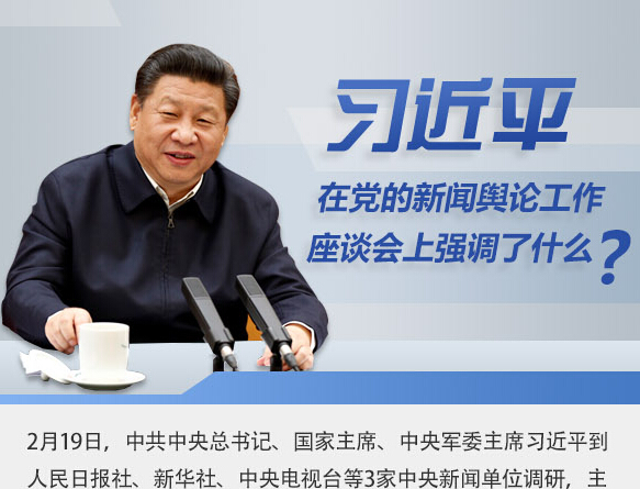 習近平在黨的新聞輿論工作座談會上強調了什么？